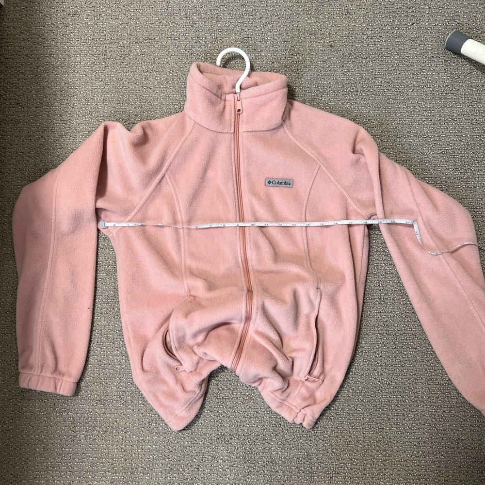 Columbia Soft Pink Full-Zip Fleece
